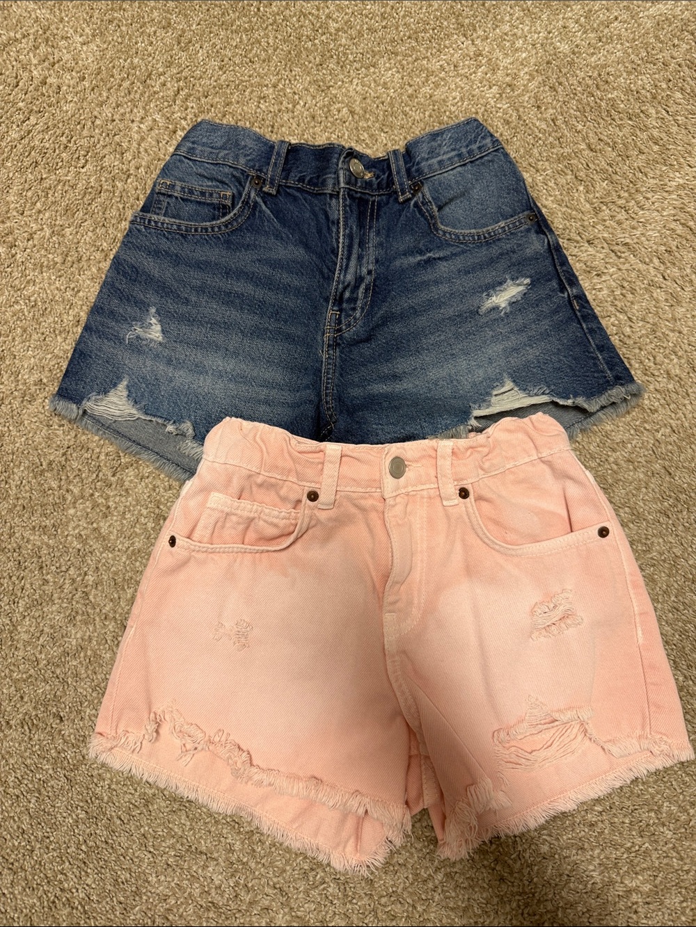 Girls Zara Denim Cutoff shorts